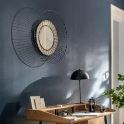 Promo 🔥 Miroir Mural En Rotin Déco Suwa 65cm Noir 💯 -ATMOSPHERA Shop unnamed file 1394