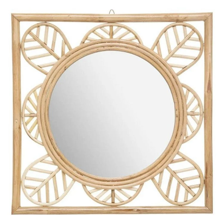 Offres 🔔 Miroir Mural En Rotin Design Aoni 52cm Beige 💯 3 Offres 🔔 Miroir Mural En Rotin Design Aoni 52cm Beige 💯