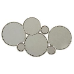 Top 10 ???? Paris Prix Miroir Mural Design 6 Ronds 57cm Argent ????
