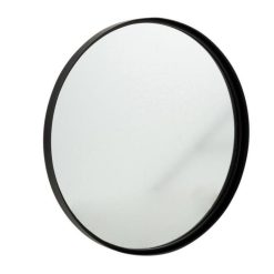 Tout neuf â€ïž Paris Prix Miroir Mural Rond Design Bord MĂ©tal 60cm Noir ????