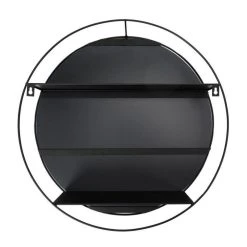 Bon marché ✔️ Paris Prix Miroir Mural & Étagère Design Filaire 45cm Noir 🎁 -ATMOSPHERA Shop unnamed file 1406