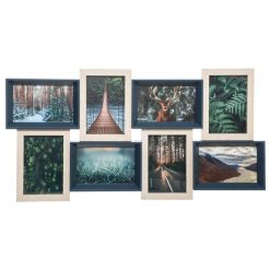 Meilleure vente ???? Pêle-Mêle 8 Photos Evasion 60cm Bleu & Blanc ????