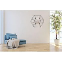 Le moins cher 🎉 Paris Prix Miroir Mural Déco Roméo 79cm Noir ✨ -ATMOSPHERA Shop unnamed file 1432