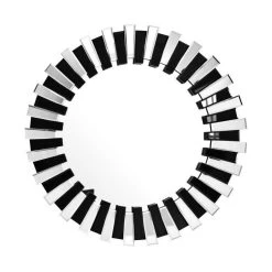 Les meilleures critiques de 🔔 Paris Prix Miroir Mural Design Apollon 80cm Argent & Noir 💯