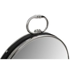 Alternative view of De gros ⌛ Paris Prix Miroir Mural Design Eleganca 50cm Argent & Noir ????