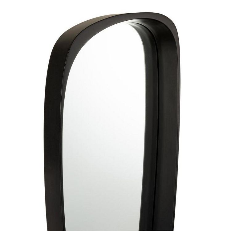 Sortie ???? Paris Prix Miroir Mural En Verre Design Giles 89cm Noir ???? 4 Sortie ???? Paris Prix Miroir Mural En Verre Design Giles 89cm Noir ???? â Image 2
