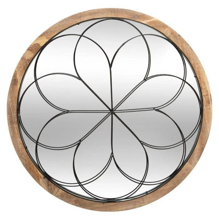 Acheter 🧨 Miroir Mural Design Rosace 64cm Naturel 🎁 3 Acheter 🧨 Miroir Mural Design Rosace 64cm Naturel 🎁
