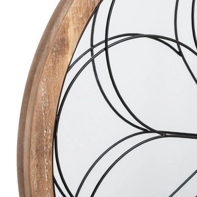 Acheter 🧨 Miroir Mural Design Rosace 64cm Naturel 🎁 4 Acheter 🧨 Miroir Mural Design Rosace 64cm Naturel 🎁 – Image 2