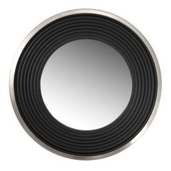 Vente flash â€ïž Paris Prix Miroir Mural Design Eleganca 38cm Argent & Noir ????