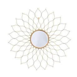 Vente flash 🧨 Paris Prix Miroir Mural Design Nero 80cm Or 🔔