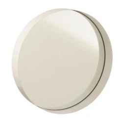 Meilleure affaire 🎁 Paris Prix Miroir Mural Rond Déco Bord Métal 30cm Blanc 😉
