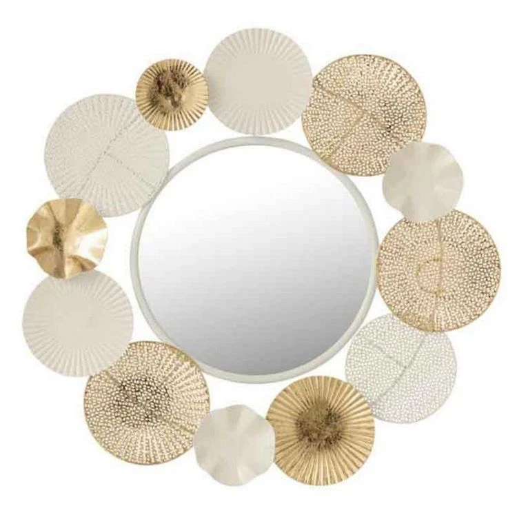 Promo 👍 Paris Prix Miroir Mural Déco Cercles Ronds 67cm Blanc & Or 🎉 3 Promo 👍 Paris Prix Miroir Mural Déco Cercles Ronds 67cm Blanc & Or 🎉