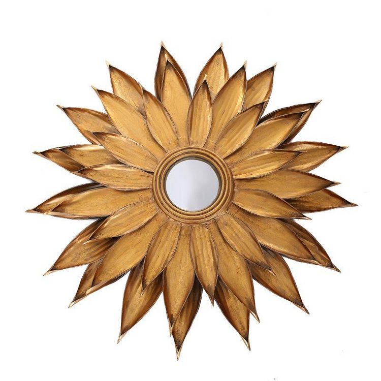 Sortie ❤️ Paris Prix Miroir Mural Design En Métal Lidia 87cm Or ???? 3 Sortie ❤️ Paris Prix Miroir Mural Design En Métal Lidia 87cm Or ????