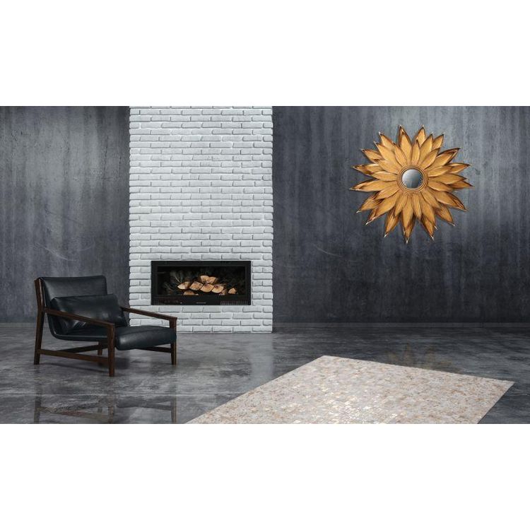 Sortie ❤️ Paris Prix Miroir Mural Design En Métal Lidia 87cm Or ???? 4 Sortie ❤️ Paris Prix Miroir Mural Design En Métal Lidia 87cm Or ???? – Image 2