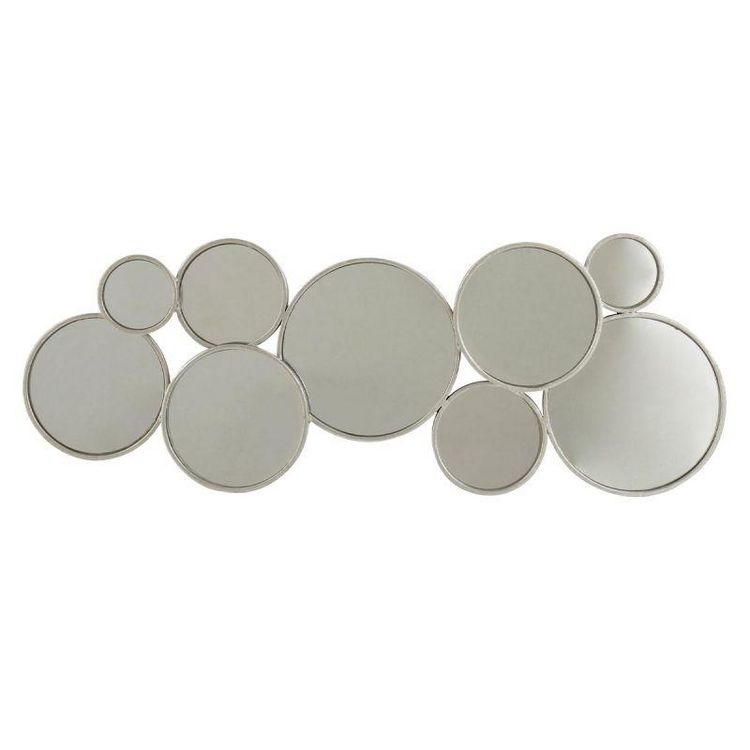 Meilleur prix ???? Paris Prix Miroir Mural Design 9 Ronds 84cm Argent ???? 3 Meilleur prix ???? Paris Prix Miroir Mural Design 9 Ronds 84cm Argent ????