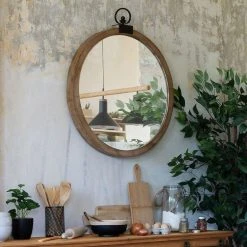 Meilleure affaire 🥰 Miroir Mural Vintage Gousset 73cm Marron 😉 -ATMOSPHERA Shop unnamed file 1553