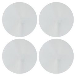 Sortie ???? Lot De 4 Miroirs Adhésifs Rond 20x20cm Argent ????