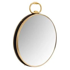 Acheter ✨ Paris Prix Miroir Mural Design Eleganca 62cm Or & Noir 🎉