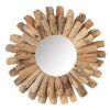 Budget ???? Paris Prix Miroir Mural Design Bois Flottant 35cm Naturel ⌛