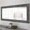 Meilleure vente 🥰 HAPPYMOBILI Miroir Mural Design Gris Foncé SERENA ❤️