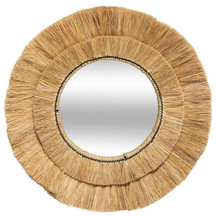 Miroir Mural en Raphia Déco Alba 57cm Beige Budget ???? Miroir Mural En Raphia Déco Alba 57cm Beige ???? -ATMOSPHERA Shop unnamed file 1578