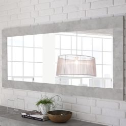 Alternative view of Sortie ???? KASALINEA Miroir Design Effet Béton Clair MABEL-L 170 X P 5 X H 75 Cm- Gris ????