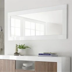 Meilleure vente 🎉 NOUVOMEUBLE Grand Miroir Mural Blanc Laqué URBAN 🎁 -ATMOSPHERA Shop unnamed file 1599
