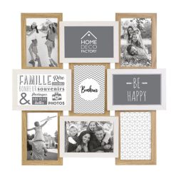 Coupon ???? The Home Deco Factory Pêle-mêle Design Scandinave Natural - 9 Photos - Blanc Et Bois ????