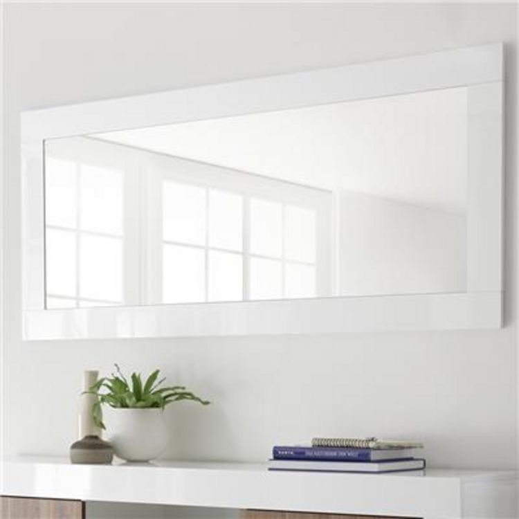KASALINEA Miroir mural blanc laqué MABEL-L 170 x P 5 x H 75 cm- Blanc Grosses soldes ???? KASALINEA Miroir Mural Blanc Laqué MABEL-L 170 X P 5 X H 75 Cm- Blanc ???? -ATMOSPHERA Shop unnamed file 1609