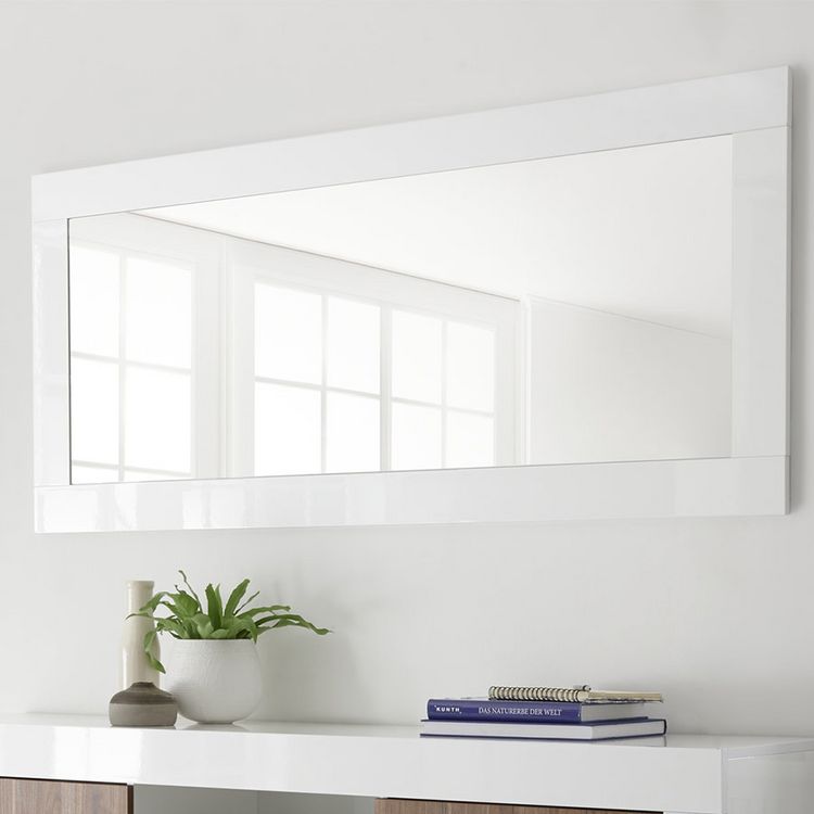 KASALINEA Miroir mural blanc laqué MABEL-L 170 x P 5 x H 75 cm- Blanc Grosses soldes ???? KASALINEA Miroir Mural Blanc Laqué MABEL-L 170 X P 5 X H 75 Cm- Blanc ???? -ATMOSPHERA Shop unnamed file 1610
