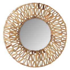 Tout neuf ???? ATMOSPHERA Miroir Mural Tressé Terre Sauvage - Diam. 45 Cm - Beige ????