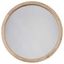 Grosses soldes ✨ ATMOSPHERA Miroir Rond Scandi Naturel D50 ????