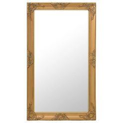 Remise ???? VIDAXL Miroir Mural Style Baroque 60x100 Cm Dore ????