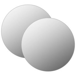 Promo ???? VIDAXL Miroirs Muraux 2 Pcs 40 Cm Rond Verre ????