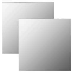 Offres â VIDAXL Miroirs Muraux 2 Pcs 50x50 Cm Carre Verre â