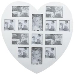 Offres ❤️ Pêle-Mêle 13 Photos Cœur 61cm Blanc ❤️