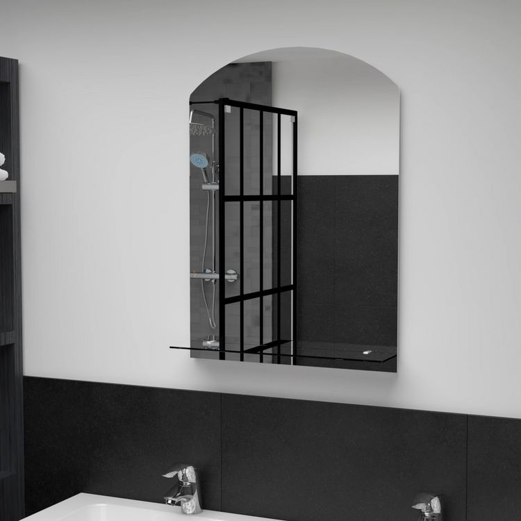 Nouveau ???? VIDAXL Miroir Mural Avec Etagere 50x70 Cm Verre Trempe ???? 3 Nouveau ???? VIDAXL Miroir Mural Avec Etagere 50x70 Cm Verre Trempe ????