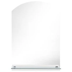 Nouveau 😉 VIDAXL Miroir Mural Avec Etagere 50x70 Cm Verre Trempe 😍 -ATMOSPHERA Shop unnamed file 1783