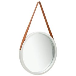 Promo ???? VIDAXL Miroir Mural Avec Sangle 50 Cm Argente ????