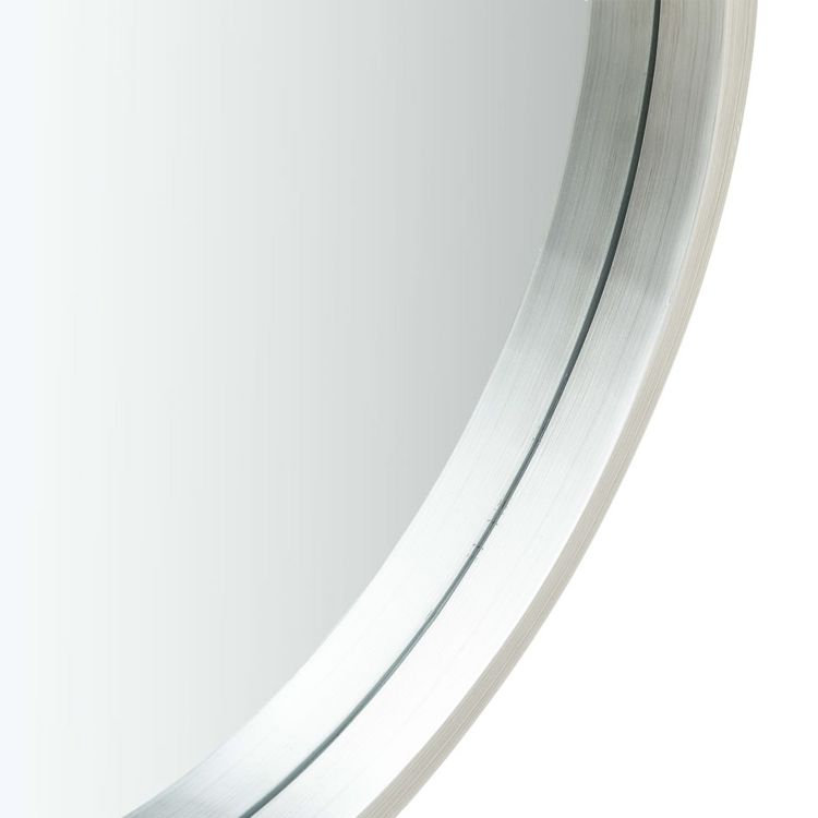 Promo ???? VIDAXL Miroir Mural Avec Sangle 50 Cm Argente ???? 5 Promo ???? VIDAXL Miroir Mural Avec Sangle 50 Cm Argente ???? â Image 3
