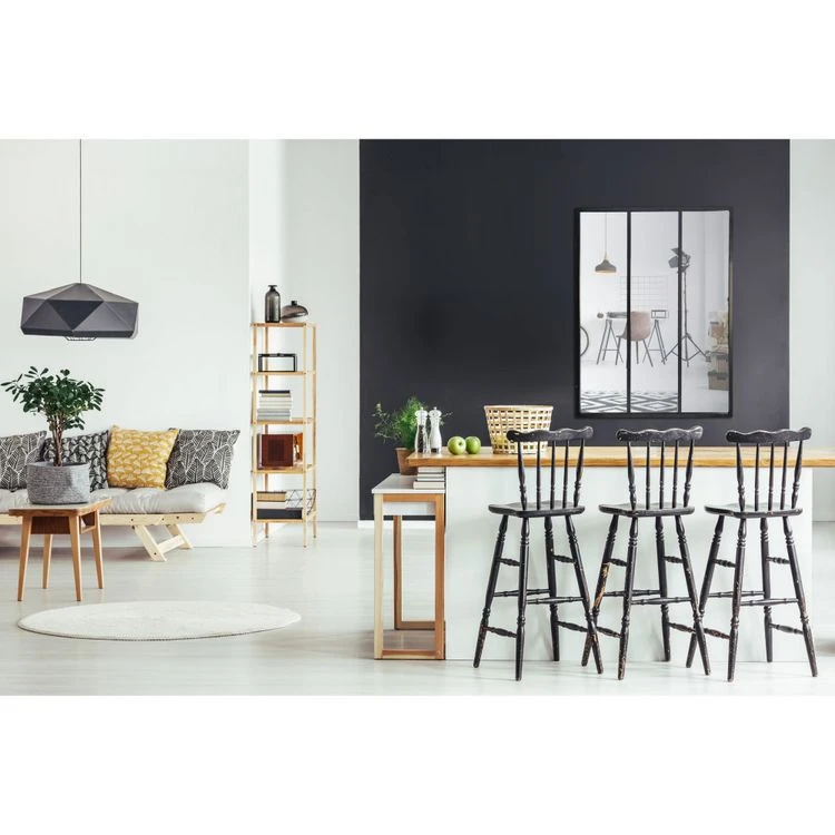 Budget 👏 DRAWER Louvil - Miroir Verrière En Métal 90x120 Cm 😉 4 Budget 👏 DRAWER Louvil - Miroir Verrière En Métal 90x120 Cm 😉 – Image 2