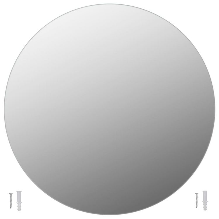 Sortie ???? VIDAXL Miroir Rond Sans Cadre 80 Cm Verre ???? 4 Sortie ???? VIDAXL Miroir Rond Sans Cadre 80 Cm Verre ???? â Image 2