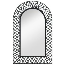 Le moins cher ???? VIDAXL Miroir Mural Arque 50 X 80 Cm Noir ????