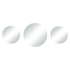 Le moins cher ✔️ Youdoit 3 Miroirs Ronds à Personnaliser - Bords Rectifiés - 1 X Ø 20 Cm Et 2 X Ø 15 Cm 🌟