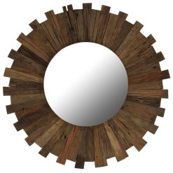 Top 10 ???? VIDAXL Miroir Mural Bois De Recuperation Massif 70 Cm ????