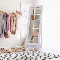 Alternative view of Meilleure affaire ✨ HOMCOM Miroir à Pied Inclinaison Réglable Dim. 47L X 46l X 148H Cm MDF ✨