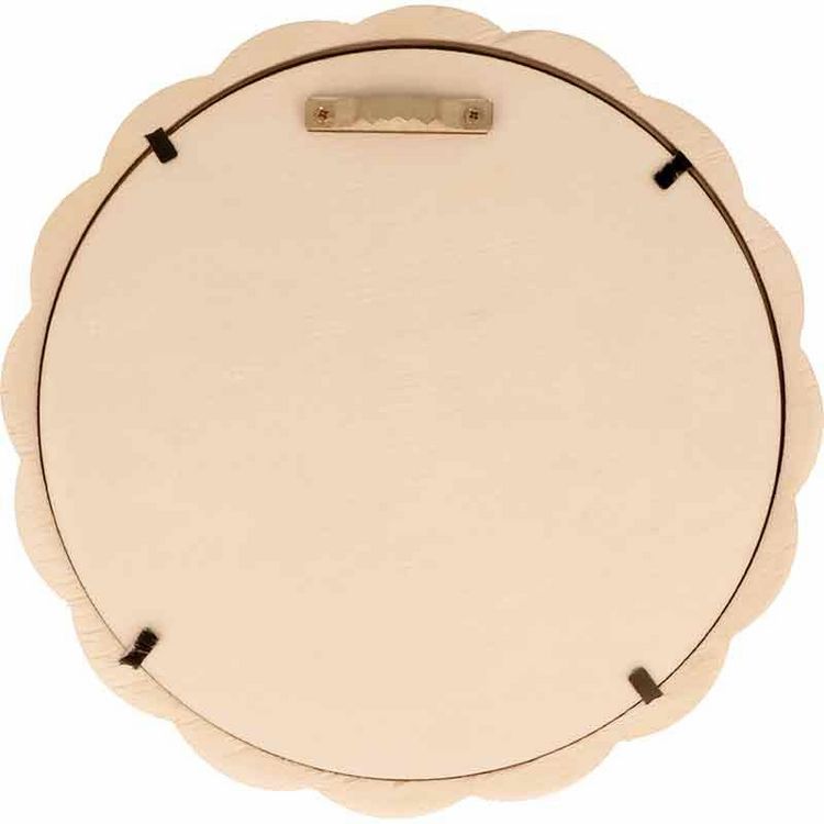 De gros ⌛ Artemio Miroir En Bois Soleil - 18 Cm ⌛ 4 De gros ⌛ Artemio Miroir En Bois Soleil - 18 Cm ⌛ – Image 2