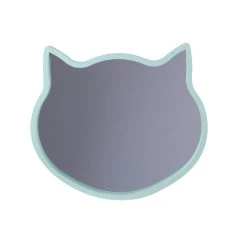 Sortie 🔔 TOILINUX Miroir Chat Pour Chambre D'enfant - L. 36 Cm - Marron 🤩