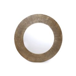 Meilleur prix ???? HEART OF THE HOME Miroir Rond Mural Design Alphi - Diam. 88 Cm - Doré ✨