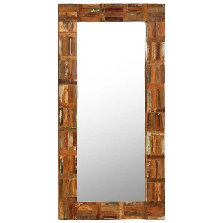 Nouveau 👍 VIDAXL Miroir Mural Bois De Recuperation Massif 60 X 120 Cm 🥰 3 Nouveau 👍 VIDAXL Miroir Mural Bois De Recuperation Massif 60 X 120 Cm 🥰